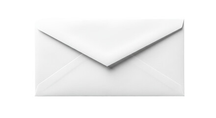 Isolated White Paper Envelope