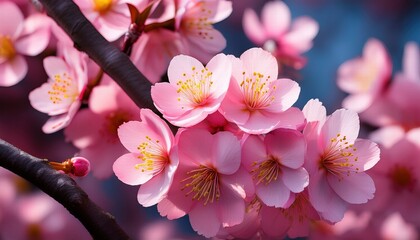 pink magnolia flowers