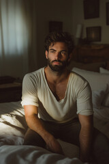 Fototapeta premium photo of a good looking handsome 30 year old man 