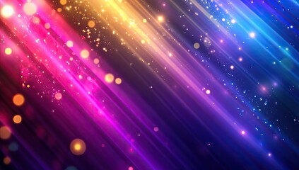 Abstract vibrant light streaks