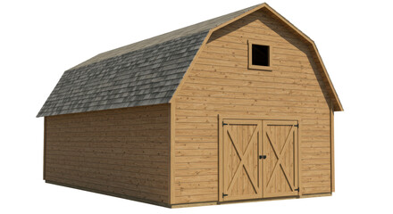 Isolated wooden barn with loft © Niklas