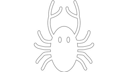 Abstract Crab Icon Vector Minimalist Crab Symbol Illustration Stylized Crab Graphic Design