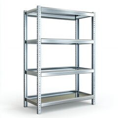 Versatile Metal Shelving Unit for Efficient Storage, Generative AI.