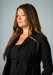 Portrait of a serious woman