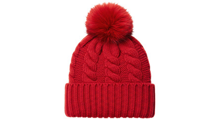 Isolated winter knitted hat