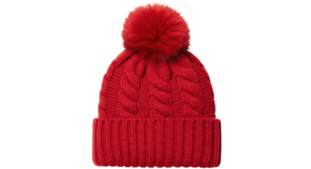 Isolated winter knitted hat