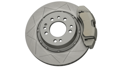 Isolated Cross Drilled and Slotted Brake Disc