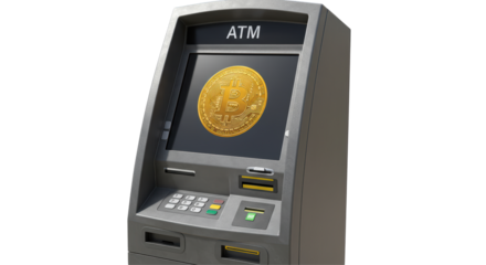 Isolated ATM with Bitcoin Display