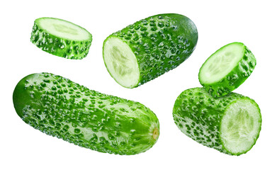 Cucumber isolated on white background