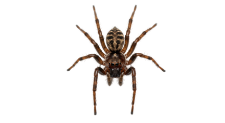 Isolated Macro Shot of a Spider