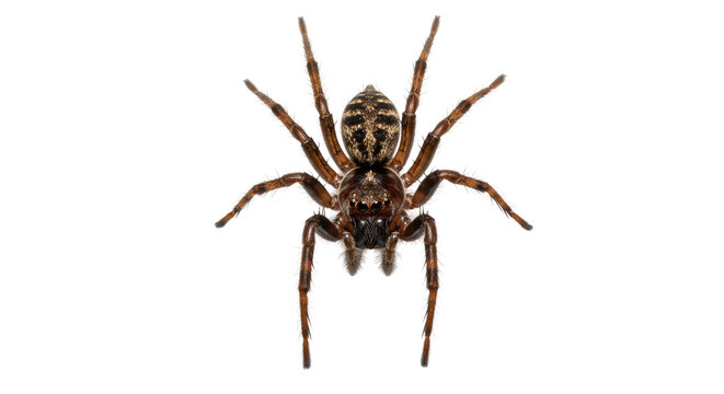Isolated Macro Shot of a Spider
