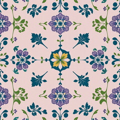 seamless pattern with flowers
