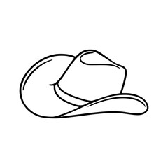 simple cowboy hat graphic