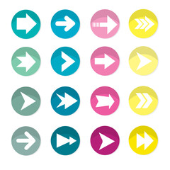  arrow icons set
