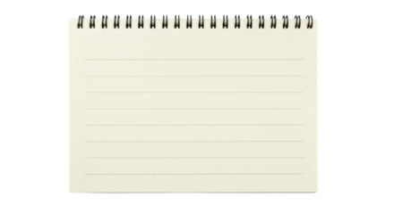 Isolated Blank Notebook