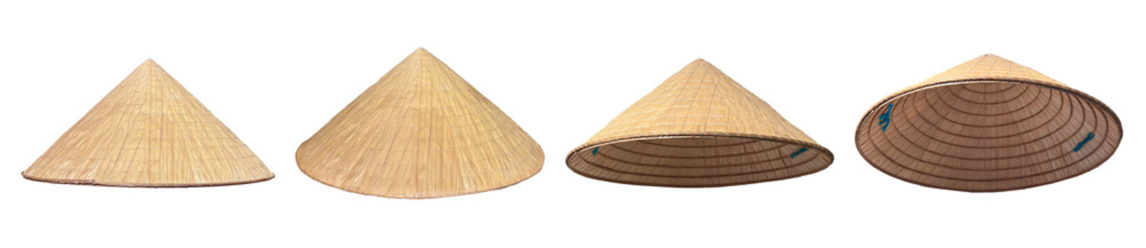Vietnamese Non La. Traditional hat. Asian conical hat isolated. Non LA (Vietnamese or Chinese style) crafted conical hats originating. Png transparency