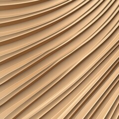 Obraz premium A close-up of a textured surface with soft, wavy lines in a warm beige tone, creating an inviting and smooth appearance.