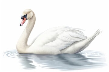 Fototapeta premium Swan animal white bird.