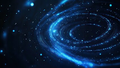 Obraz premium Abstract swirling cosmic nebula