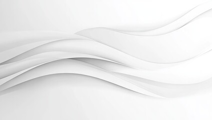 Obraz premium Abstract white wavy curves
