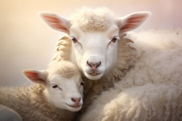 Fototapeta premium Sheep livestock animal mammal.