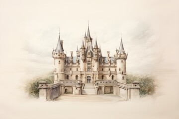 Obraz premium Castle architecture building spirituality.