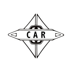 Car logo vector silhouette