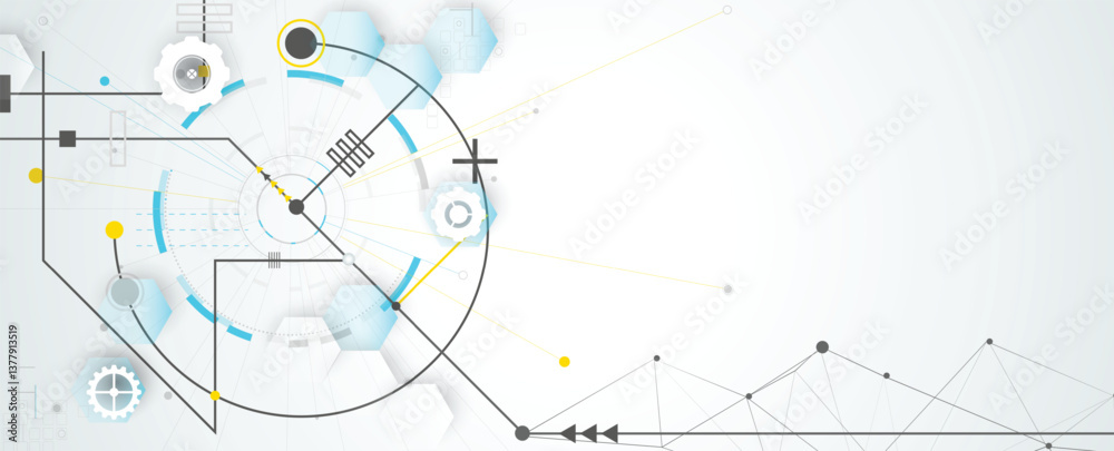 Leinwandbilder neural network and data science technology background