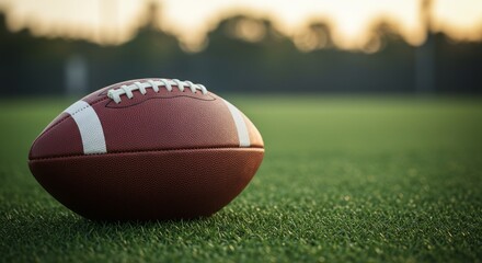 Obraz premium American football ball on background