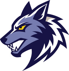 Obraz premium wolf head isolated on white