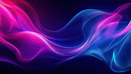 Abstract swirling neon lights