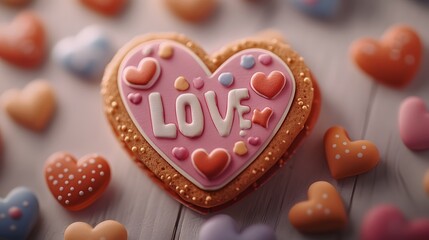 Close-up of a cute Valentine card with a punny message to bring laughter and love