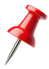 Red Push Pin: A vibrant, close-up shot of a classic red push pin, capturing its simple yet essential design and functionality.
