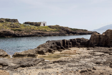 Ancient quarries of the Roman era of the island of Skyros (Greece) with poroliths stone and limestone
