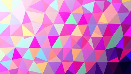 Obraz premium a close up of a colorful abstract background with triangles
