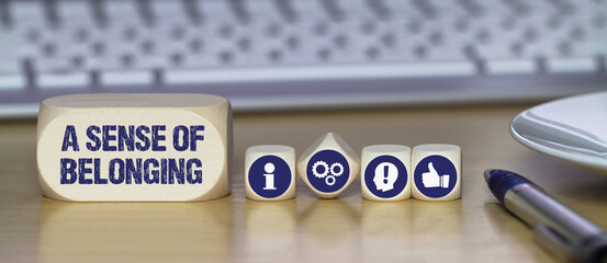 a sense of belonging	
