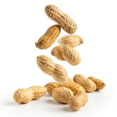 peanuts isolated on white background