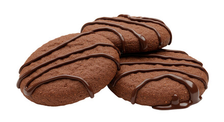Isolated Chocolate Cookies