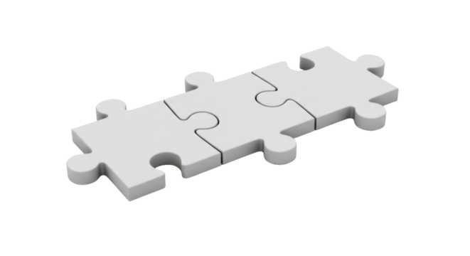 Isolated Jigsaw Puzzle Pieces