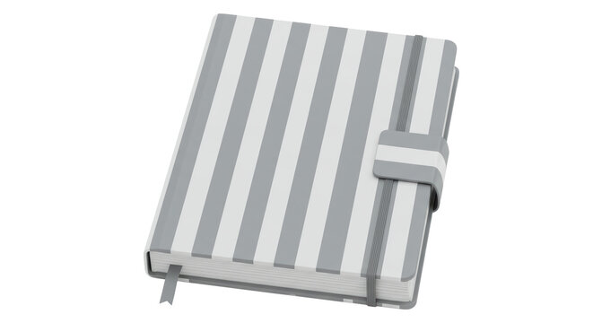 Isolated Striped Notebook