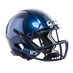 Fototapeta premium glossy navy blue football helmet isolated on white transparent background