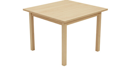Isolated Wooden Table