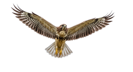 Isolated Flying Hawk