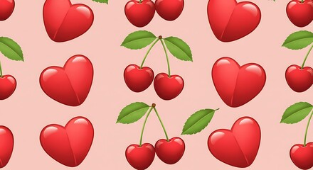 Cherry Hearts Delight AI Generated