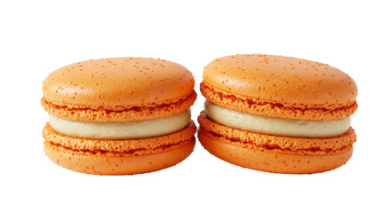 Isolated Orange Macarons