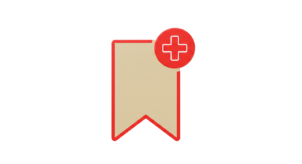 Isolated Add Bookmark Icon