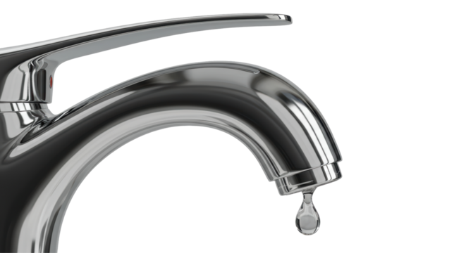 Isolated Dripping Faucet