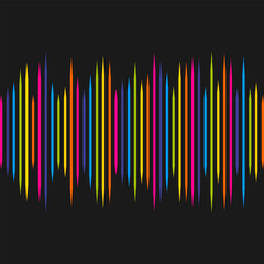 Full Spectrum Vertical Spikes Sound Wave