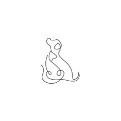 Cat and Dog One Line