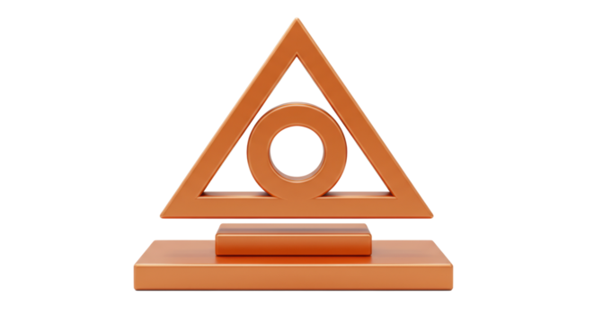 Isolated Abstract Geometry Figures